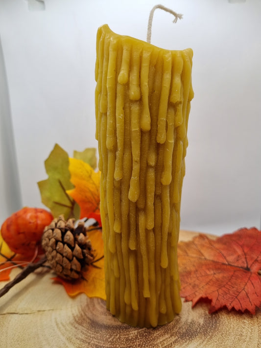 100% Beeswax Candle - Tree Tower, Large