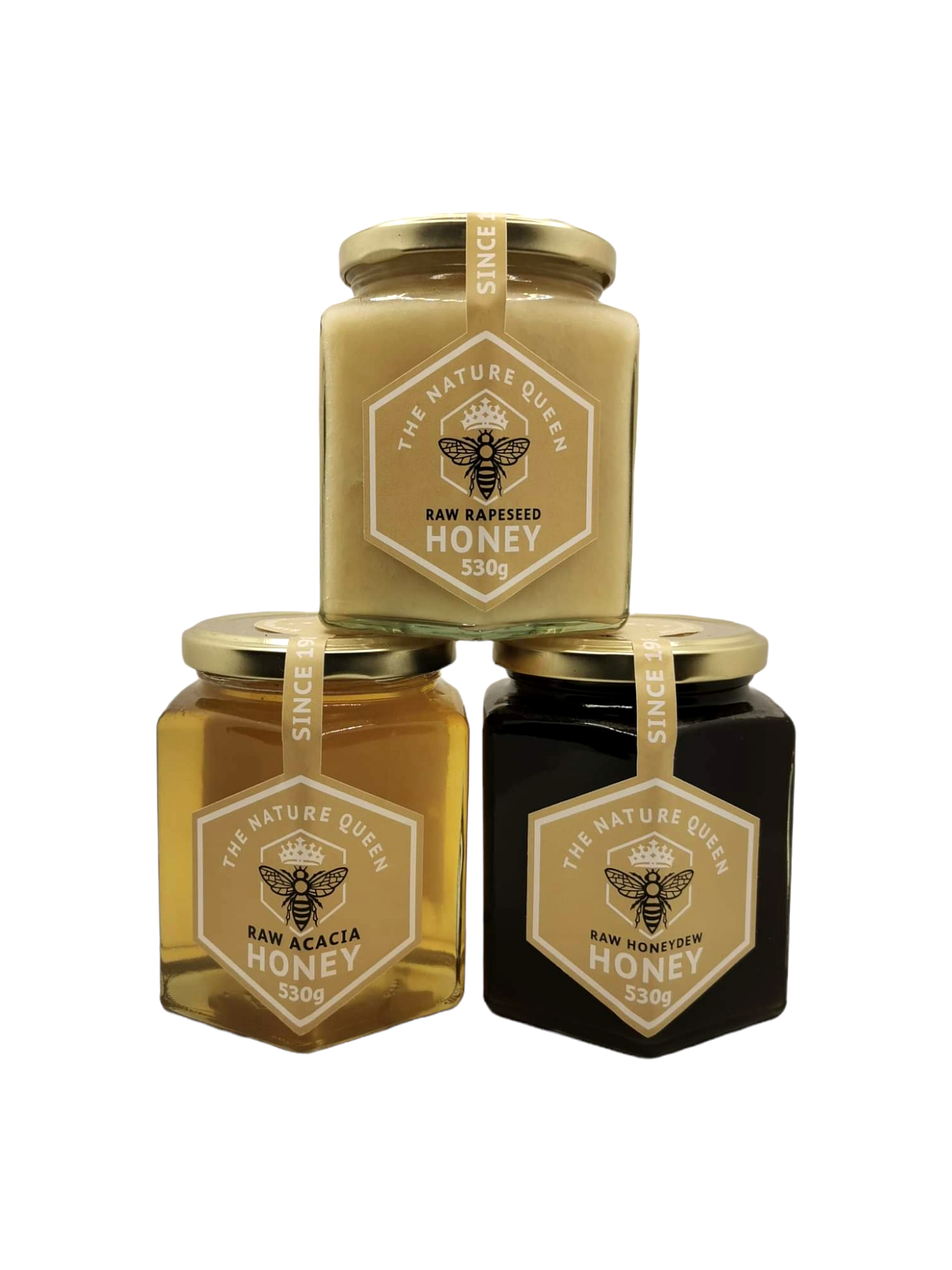 100% Organic Honey Selection - 3x 530g – The Nature Queen