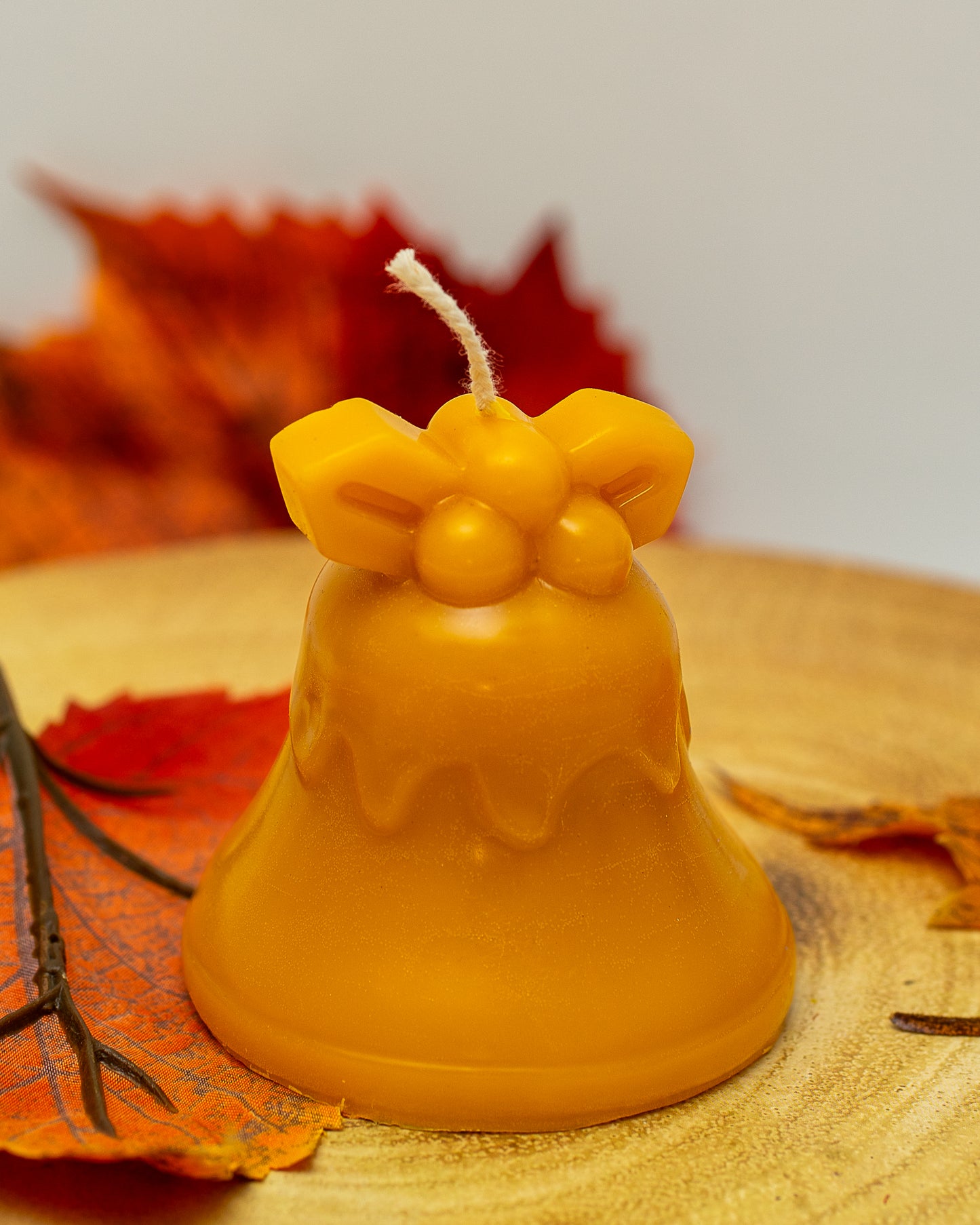 100% Beeswax Candles - Christmas Bell