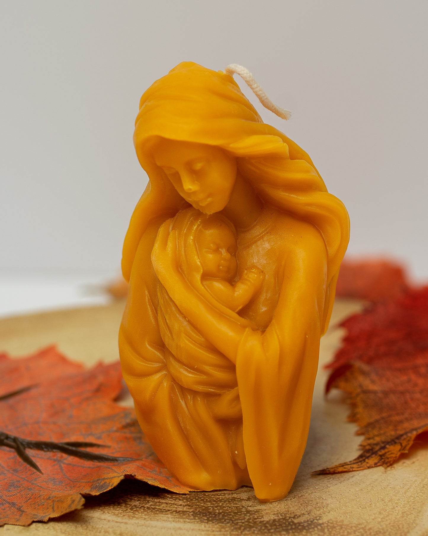 100% Beeswax Candles - Holy Mary and Jesus Candle