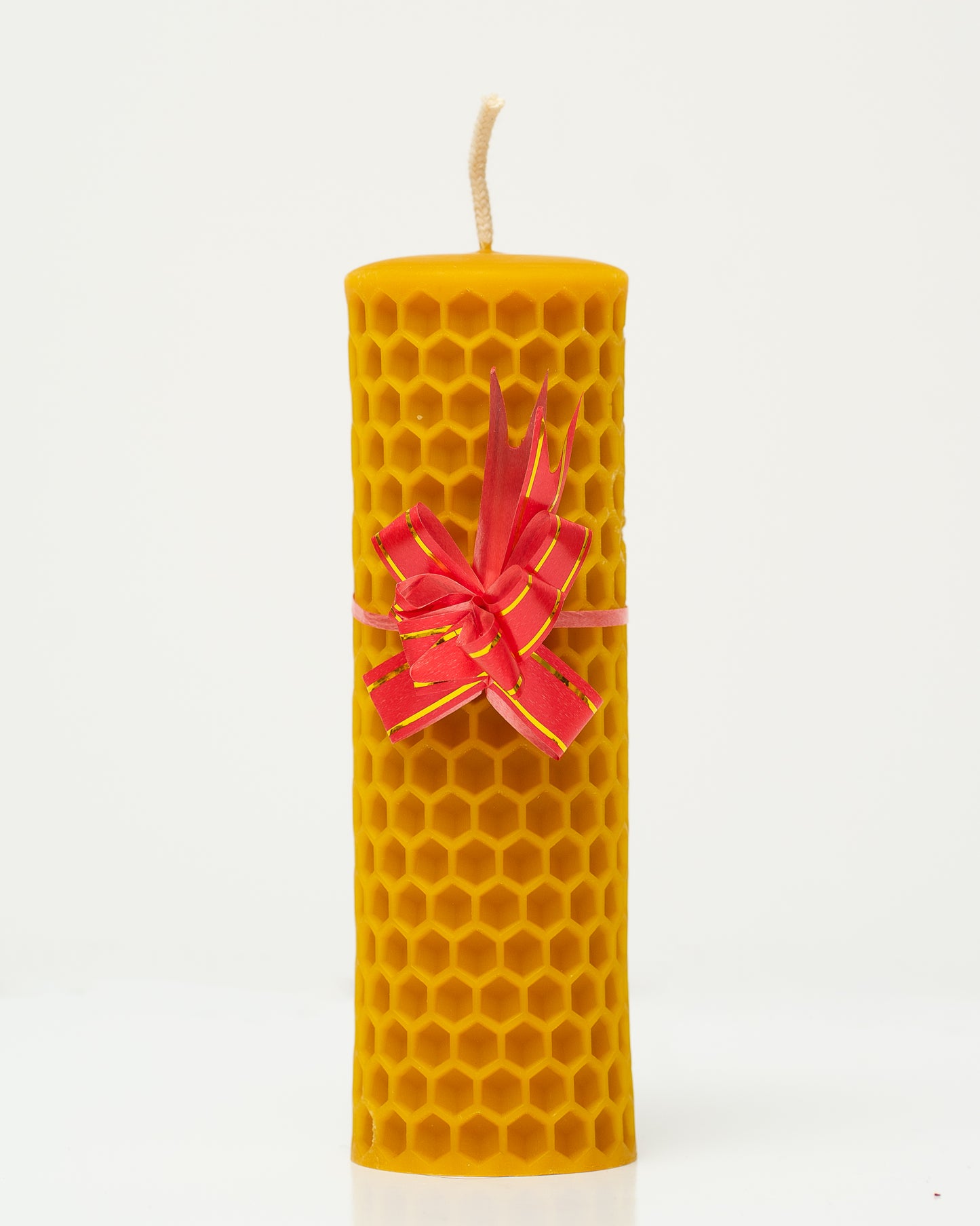 100% Natural Beeswax Candles - Honeycomb Pillar, Large